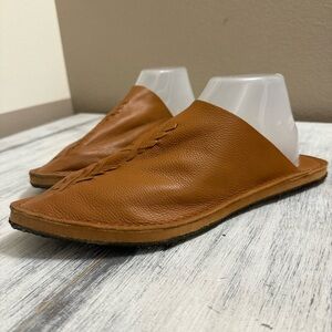Free People Tan Leather Nova Mules size 40